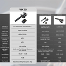 Microfone Shotgun COMICA VM30 2.4G Super Cardioide Condensador Sem Fio com Controle de Ganho para Câmera, Celular, Podcast e Gravação