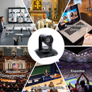 Câmera PTZ 4K KATOVJJTS com PoE, USB 3.0, IA, Enquadramento e HDMI para Conferências e Vídeo ao Vivo em Igrejas