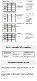 Controle remoto sem fio HENJEL H108 para guindaste de cauda de aeronave industrial com 8 teclas e velocidade única.