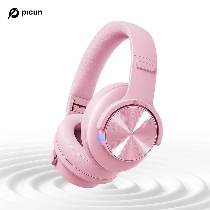 Fones de ouvido com 120 horas de reprodução, Bluetooth Picun B8 3EQ sem fio, baixa latência, chamadas viva-voz