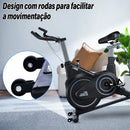 Bicicleta ergométrica ZRSE Dynamic com Bluetooth, silenciosa, para uso doméstico, ideal para exercícios de ginástica e perda de peso. Suporta até 150 kg.