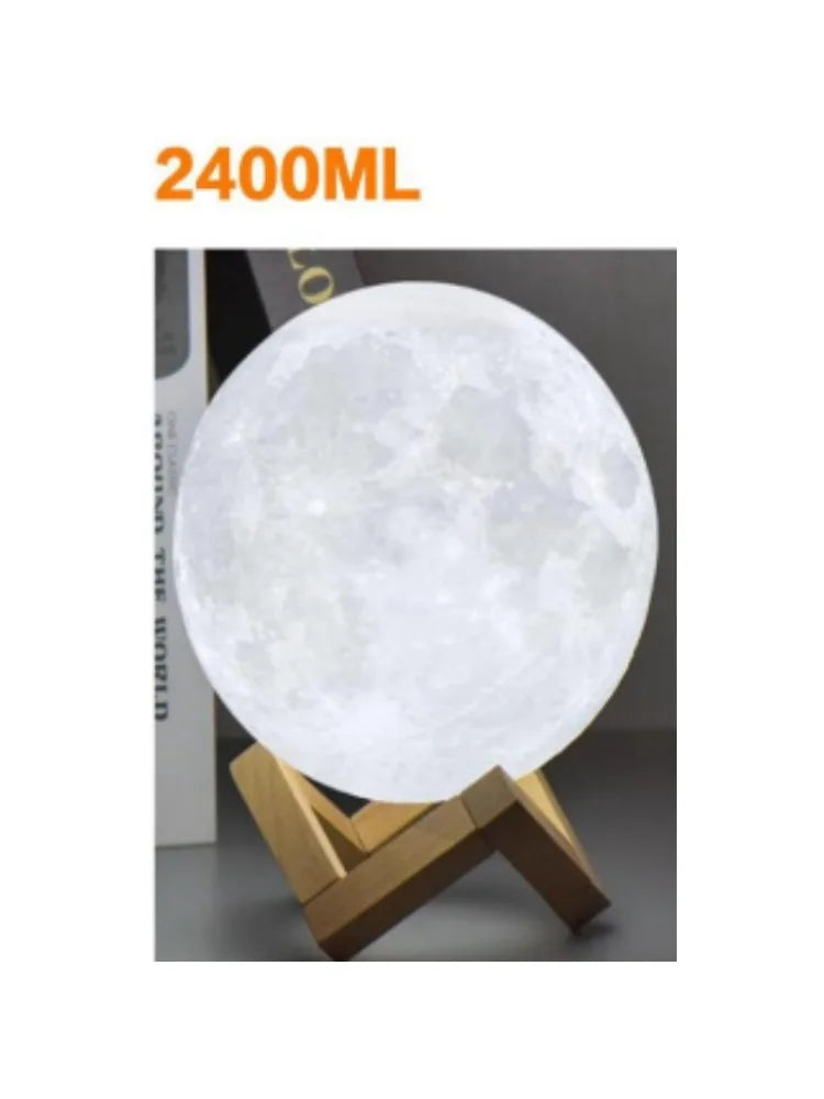 Luminária noturna LED em formato de lua, alimentada por bateria, luz de estrelas, decoração para quarto, presente para crianças, 13cm, 15cm, 18cm.