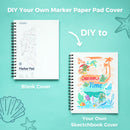 Blocos de marcadores de dupla face Ohuhu, caderno de esboços artísticos à prova de sangramento, espiral, caderno de esboços para marcadores de álcool, caderno de desenho escolar