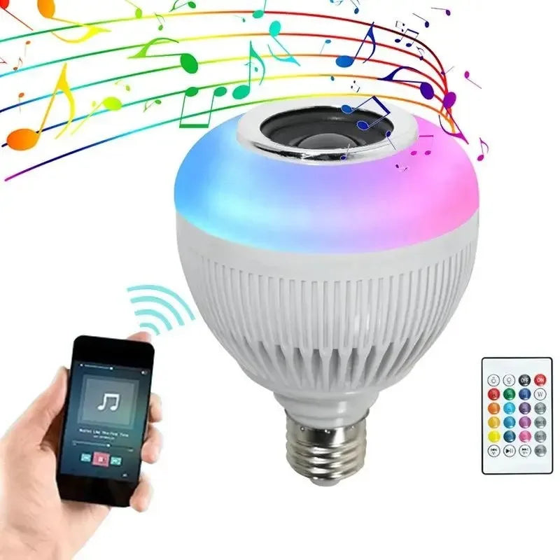 Alto-falante LED 12W Alto-falante Bluetooth com controle remoto Alto-falante LED Alto-falante Bluetooth com luz colorida