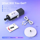 Microfone dinâmico FIFINE XLR/USB com entrada para fone de ouvido/RGB/mudo, microfone para gravação e streaming de jogos PS4/PS5 Ampligame AM8W