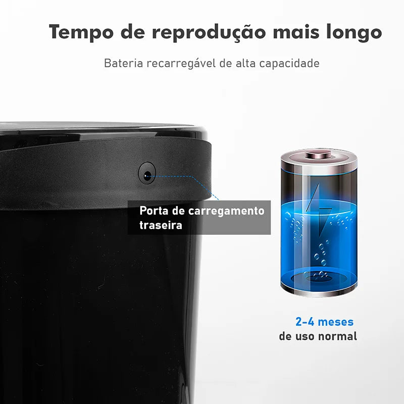 Lixeira de reciclagem inteligente com sensor automático à prova d'água disponível para cozinha e banheiro