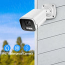 Nova câmera IP 4K de 8 MP com áudio externo POE H.265 Onvif Metal Bullet CCTV Home Câmera de segurança com visão noturna colorida de 4 MP