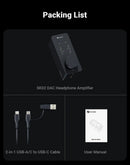 Fosi Audio SK02 Amplificador de Fone de Ouvido USB Hi-Fi Mini DAC USB para Fones de Ouvido Balanceados de 3,5 mm e 4,4 mm com Suporte a DSD