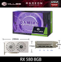Placa de vídeo AMD RX 580 8GB 2048SP Gaming Graphics Card GDDR5 256Bit PCI Express 3.0 ×16 Radeon GPU para PC (Brasil)