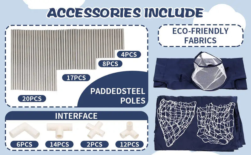 Cercado infantil IMBABY para uso interno, com barreira de segurança, piscina seca e área de recreação para crianças.