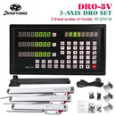 DRO-3V e 3 Encoders de alta precisão de 0 a 800 mm para fresadora, máquina de eletroerosão, mandriladora, régua de grade, display de leitura digital