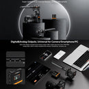 Microfone shotgun sem fio Comica VM40 2.4G supercardióide de dois canais para câmera/smartphone/PC e transmissões ao vivo no YouTube.