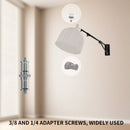 Braço de lança SH Heavy Wall Mount para estúdio fotográfico, luzes estroboscópicas de vídeo, comprimento máximo de 100 cm, rotação horizontal e vertical