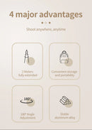 Tripé extensível Ulanzi MT-79 com parafuso de 1/4'' para câmera DSLR, luz de preenchimento para smartphone, microfone, tripé
