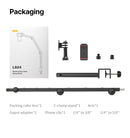 Suporte de mesa para microfone VIJIM LS24, suporte para câmera DSLR, braço de microfone com suspensão ajustável e suporte de parafuso de 1/4 para gravação