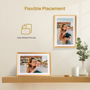 ARZOPA Porta-Retratos Digital com Tela Sensível ao Toque de 10,1" e Wi-Fi | Presente Ideal para a Família | Compartilhe Fotos e Vídeos pelo Aplicativo | D10 Dourado Metálico