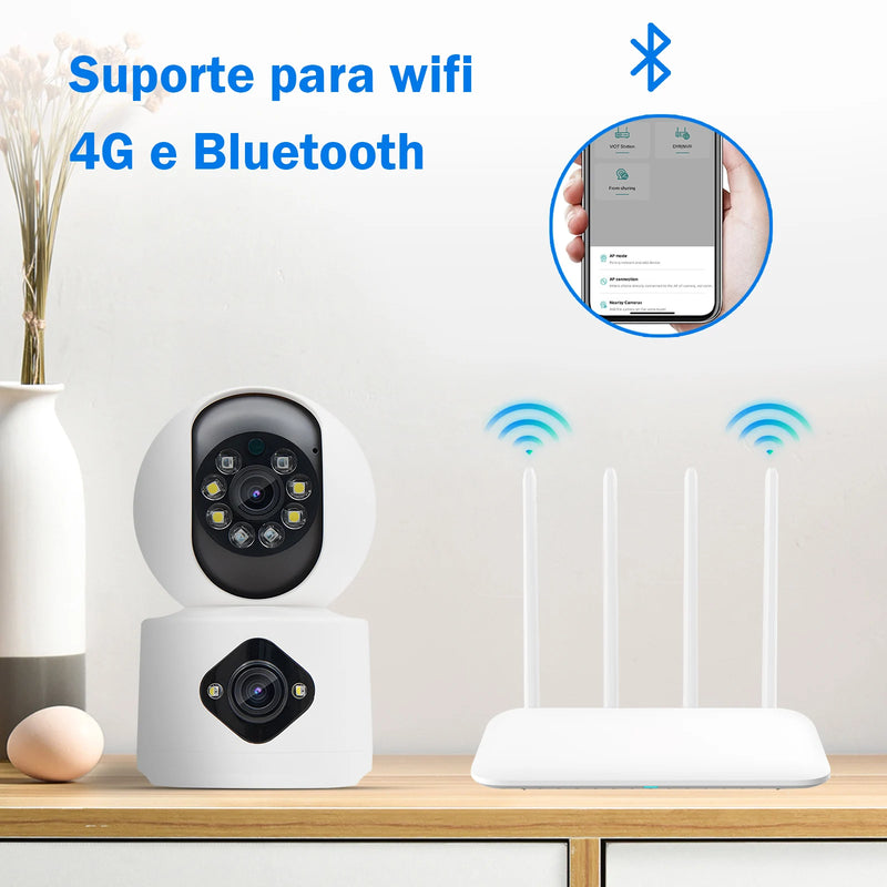 Bebê, ICSee, Câmera de Segurança Wi-Fi, Câmera IP, Câmera 360, Câmeras de Vigilância Wi-Fi, Mini Câmera Wi-Fi, Coibeu