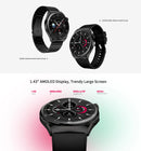 Aurafit Smartwatch NEXA 2/AM05 Bluetooth Chamada, Tela AMOLED 1.43", IP68, Monitor Cardíaco e SpO2, Bateria 300mAh metal de luxo