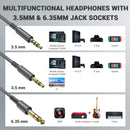 Fones de ouvido com fio Oneodio Pro 10, áudio de alta resolução, fone de ouvido com fio, estéreo, profissional para DJ, com microfone, sobre a orelha, fone de ouvido de estúdio