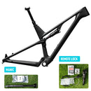 Quadro de carbono LEXON FLYER XC 29er 2215g Suspensão total Curso de 120mm Trava remota Boost Suporte para canote retrátil 15 17 19 21 polegadas