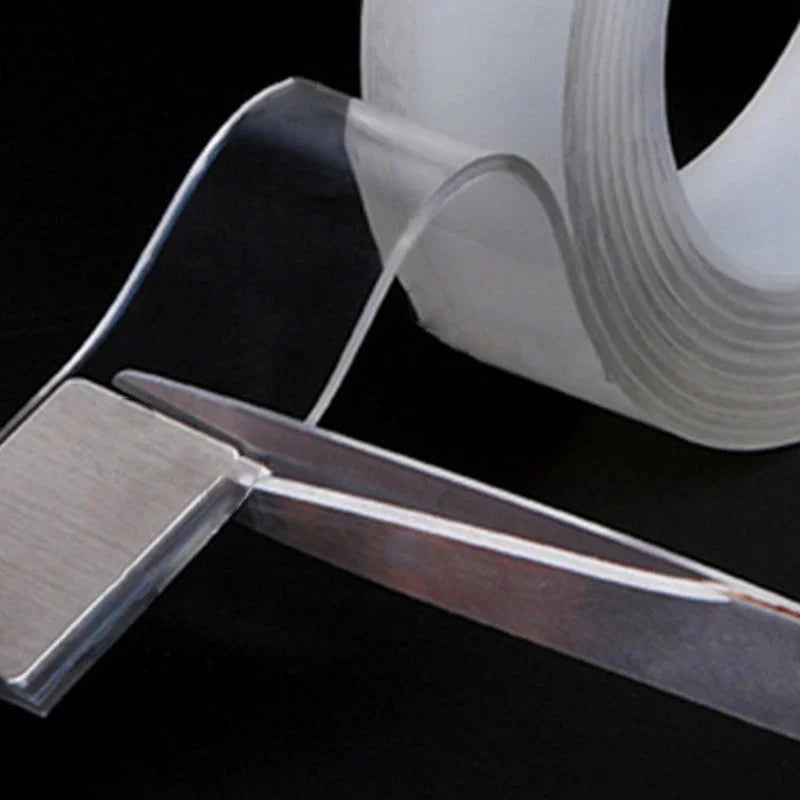 Fita Nano impermeável reutilizável transparente, fita dupla face Traceless, nenhum traço, fita para casa limpa, 3 m, 5m