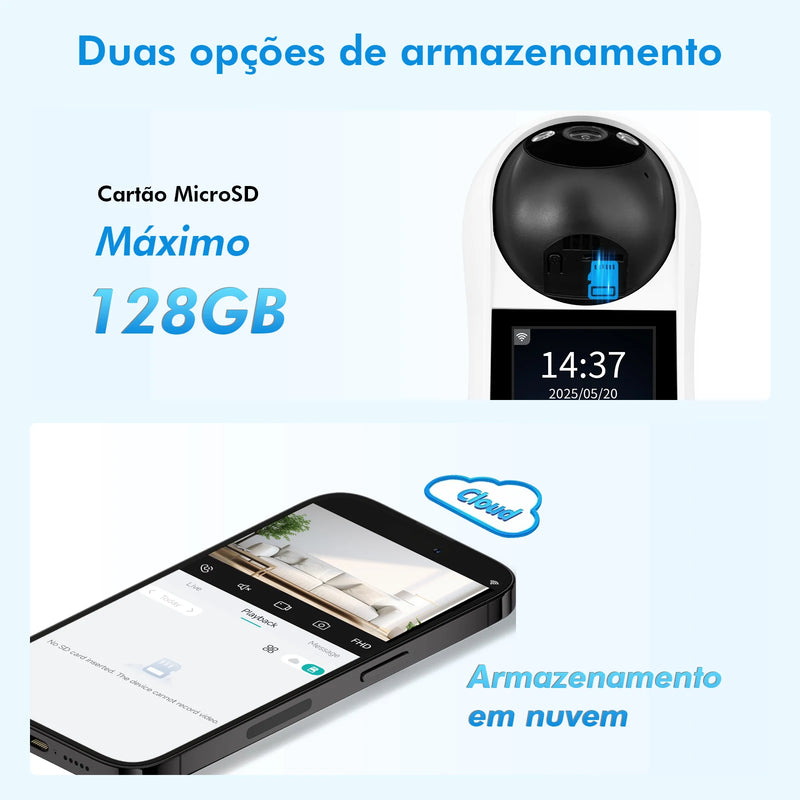 Câmera para bebês, ICSee, câmera de segurança Wi-Fi, minicâmera, webcam, monitor, câmera ICSee, câmera IP, do Brasil