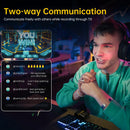 7RYMS iRay DW10 Mini Microfone sem fio multifuncional para câmera, smartphone, computador, vlog, transmissão ao vivo, entrevista