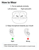 Fones de ouvido sem fio QCY HT07 ANC com cancelamento de ruído de 40 dB TWS, 6 microfones, chamada AI HD, Bluetooth 5.2, reprodução de 32 horas