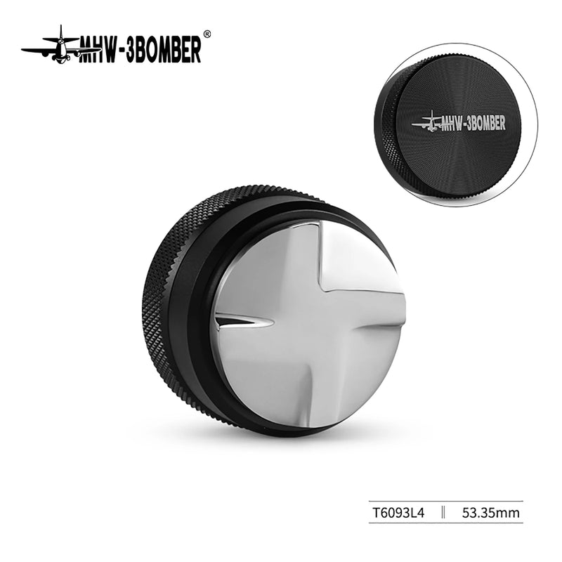 MHW-3BOMBER Compactador de café 51/53,35/58,35 mm 2 molas Compactador de café expresso Base de rosca de aço inoxidável Acessórios para café de barista doméstico