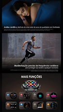 AM18 Smartwatch AURAFIT ENERGY 2 Masculino, 1,43" AMOLED, 150+ Modos Esportivos, Monitor Saúde relógio inteligente, Android/iOS