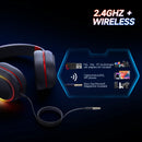 Fones de ouvido para jogos Kofire UG-05 2.4G BT5.0 sem fio com microfone RBG luz vibração Bluetooth para PS4 PS5 PC Switch