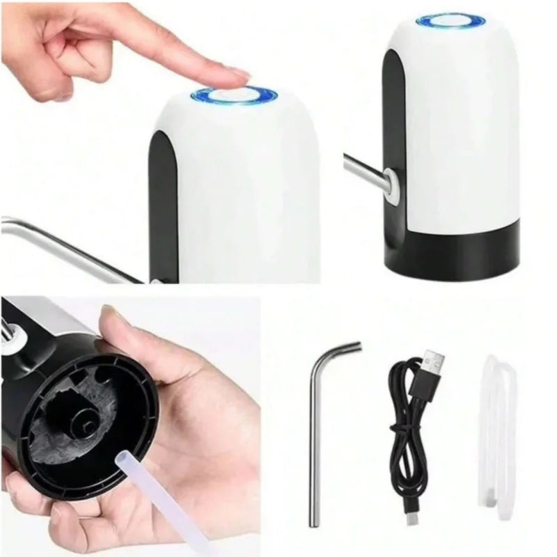 Bomba d'água de mesa com carregamento USB, dispensador automático de água, chaleira portátil, para acampamento ao ar livre