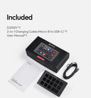 Teclado Ulanzi D200 D200H Stream Deck com 13 teclas macro, controlador Steam para YouTube, escritório, jogos e transmissões ao vivo. Suporte para TF/SD/USB 3.0.