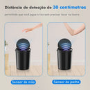 Lixeira de reciclagem inteligente com sensor automático à prova d'água disponível para cozinha e banheiro