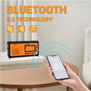 Rádio de emergência XHDATA D-608WB com manivela e energia solar, FM/SW/WB/NOAA, alerta meteorológico, Bluetooth/carregamento de celular, sobrevivência BR/RU, envio direto.