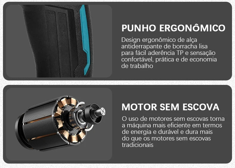Conjunto de chaves elétricas sem escova EGOD de 1/2'' de alta potência, 500 N.M, para remoção de pneus soltos, ferramentas elétricas para reparo de pneus de carro, para bateria Makita de 18 V