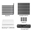 Cenário de tela verde Chromakey grande portátil com suporte para fotografia, sistema de suporte para gravação de vídeo e foto 240x400 cm