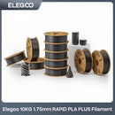 Filamento ELEGOO RAPID PLA+ de 1,75 mm, filamento para impressora 3D, suporta velocidade de impressão de 30-600 mm/s, compatível com a maioria das impressoras 3D FDM