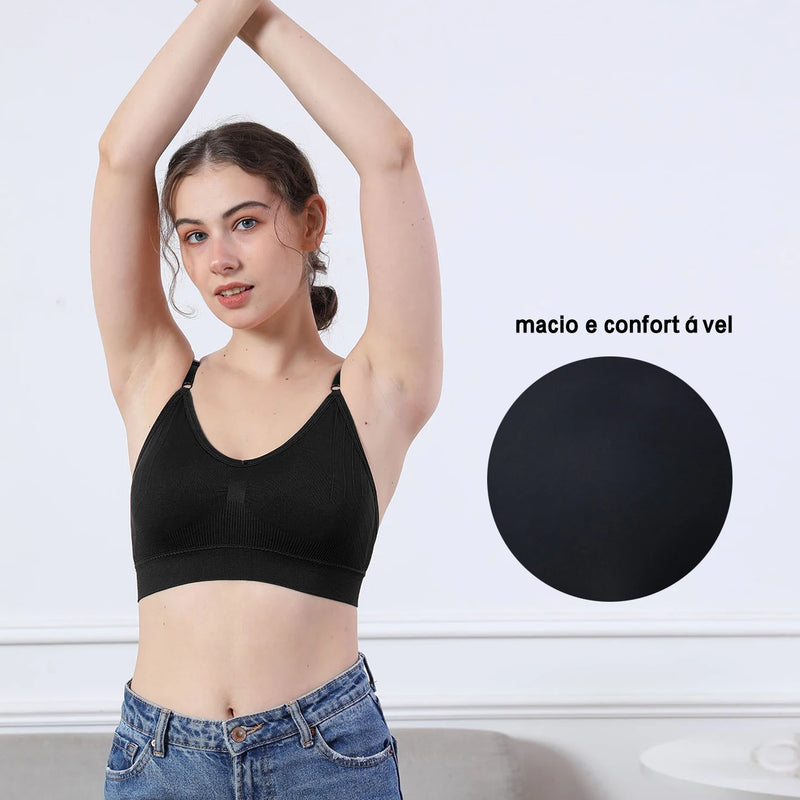 Lingerie feminina Sutiãs curtos sensuais femininos Tops femininos Frete grátis Sutia Top esportivo feminino Sutiãs femininos