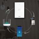 Interruptor Inteligente Tuya Compatível Alexa, Smart Switch com Neutro, APP e WiFi por Toque,