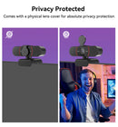 Webcam 4K com tripé EMEET USB para computador, com foco automático e microfones para streaming, compatível com Zoom/Teams/OBS/PC/Mac/Laptop.