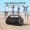 Tronsmart Bang 2 Caixa de Som Bluetooth Portátil Sem Fio com 90W, Som 2.1, 26 Horas de Reprodução, Sincronização com 100 Alto-falantes