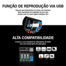 Mesa de Mixagem Analógica VEDO AF4 com Placa de Som Digital Integrada, 4 Canais, Configurações de Função Personalizadas, Console de Mixagem Analógica para Apresentações ao Vivo