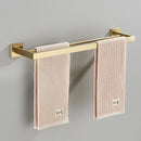 Acessórios para banheiro Toalheiro Aço inoxidável Toalheiro Acessórios para banheiro Prateleira de armazenamento Toalheiro duplo Dourado/Preto/Cromado