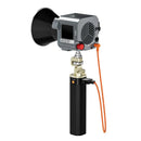 Punho de bateria ZGCINE ZG-H90 Pro com pino de localização Arri flexível e suporte com rotação de 180° para flashes Amaran, Sokani e Godox.