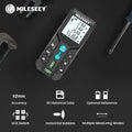 Telêmetro a laser MILESEEY D2 40M 60M 100M 120M Fita métrica a laser Bolha horizontal dupla Roleta digital