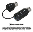 Sistema MIDI M-VAVE Teclado MIDI sem fio Adaptador sem fio Plug and Play Compatível com sistema Windows Transmissão sem fio para smartphones