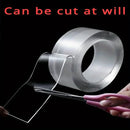 Fita Nano impermeável reutilizável transparente, fita dupla face Traceless, nenhum traço, fita para casa limpa, 3 m, 5m