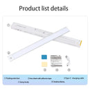 Luz noturna LED com sensor de movimento 20/30/40/60 cm, sem fio, USB, para armário, luz noturna, lâmpada para guarda-roupa, cozinha, armário, quarto