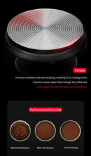 MHW-3BOMBER Compactador de café 51/53,35/58,35 mm 2 molas Compactador de café expresso Base de rosca de aço inoxidável Acessórios para café de barista doméstico